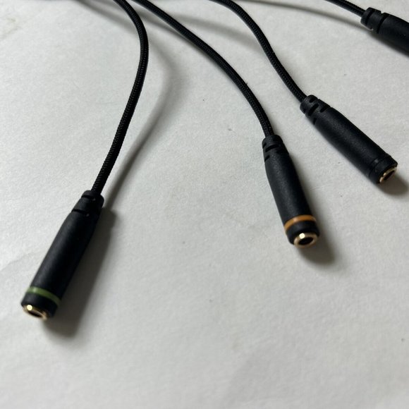 11" Audio Connecter to PC Female Splitter 4 audio octopus computer gamer - Picture 3 of 5
